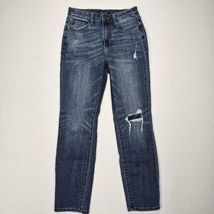 Judy Blue Boyfriend Fit Jeans Medium Wash Distressed Size 26